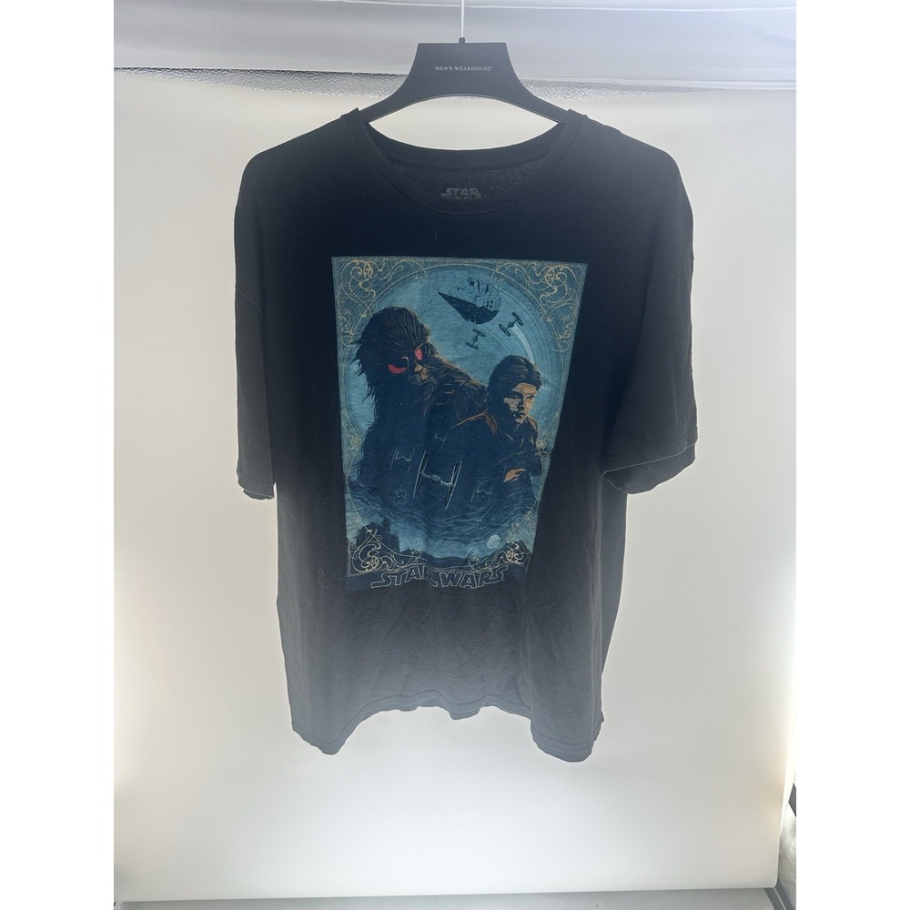 Vintage-style Star Wars graphic T-shirt featuring Chewbacca Size 2XL